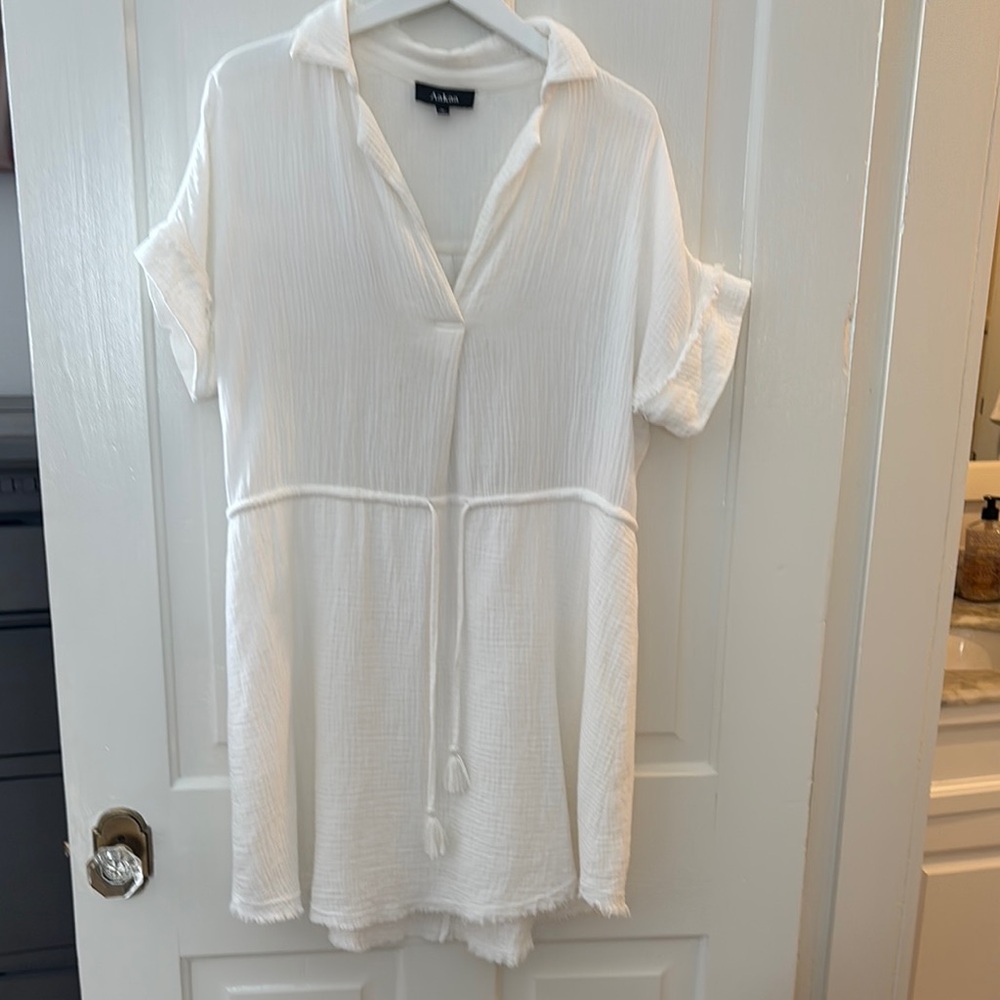 Aakaa White Mini Dress